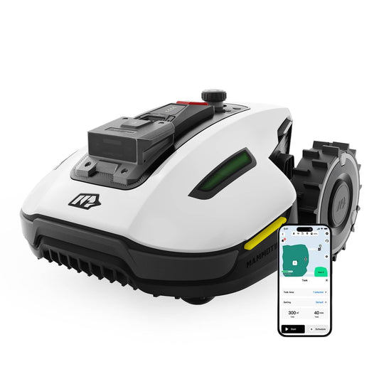 MAMMOTION YUKA Mini 500 Mähroboter ohne Kabel, 500m², NetRTK+Vision, KI Hindernisvermeidung, App-Steuerung 4G-Modul, 50% Steigung Rasenroboter